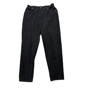 Vintage 90's L.L. Bean Woman's Black Jeans/Pants size 16 , model #71341